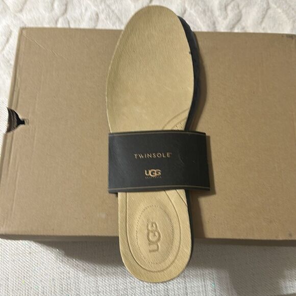 UGG 15 Men’s Leighton 3275 M Chocolate Brown Tan Soles Leather Twinsole Boots - Picture 13 of 16